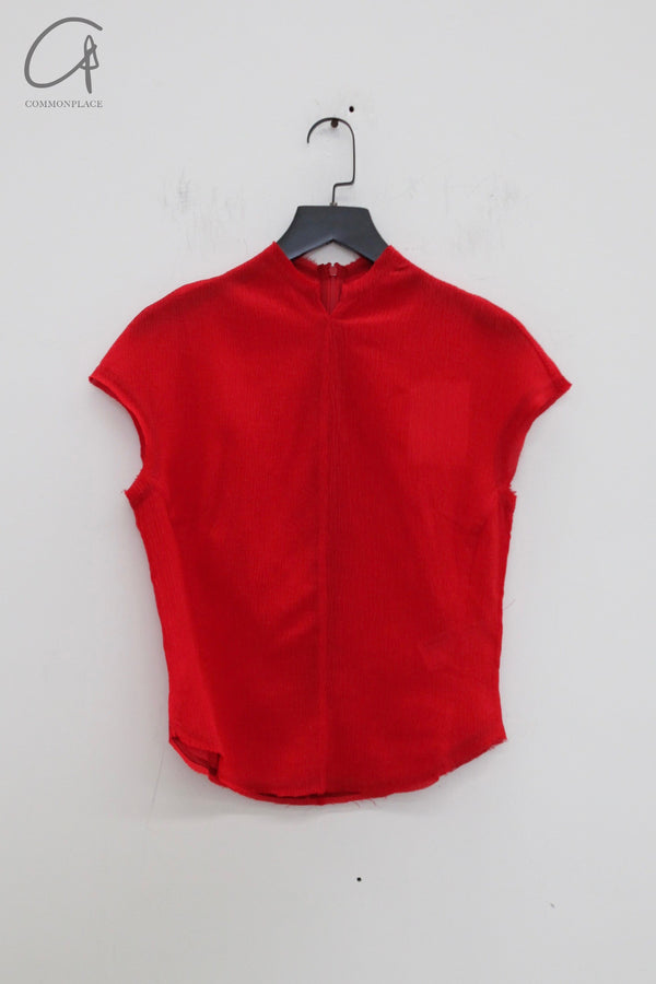 SAMUEL GUI YANG 25 Spring/Summer Tops/Skirts SGY-SS25ATP12-1-1-LYCHEESHELL Red Tops
